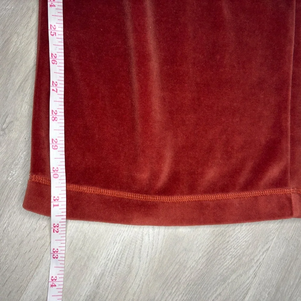 Daniel Buchler New York Rust Orange Velour Lounge Pajama Pants Mens XL